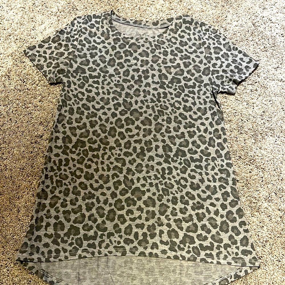 NWT Cheetah print tee shirt